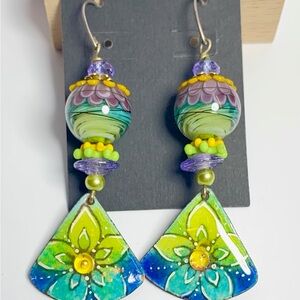 Artisan Lampworked Glass Earrings
